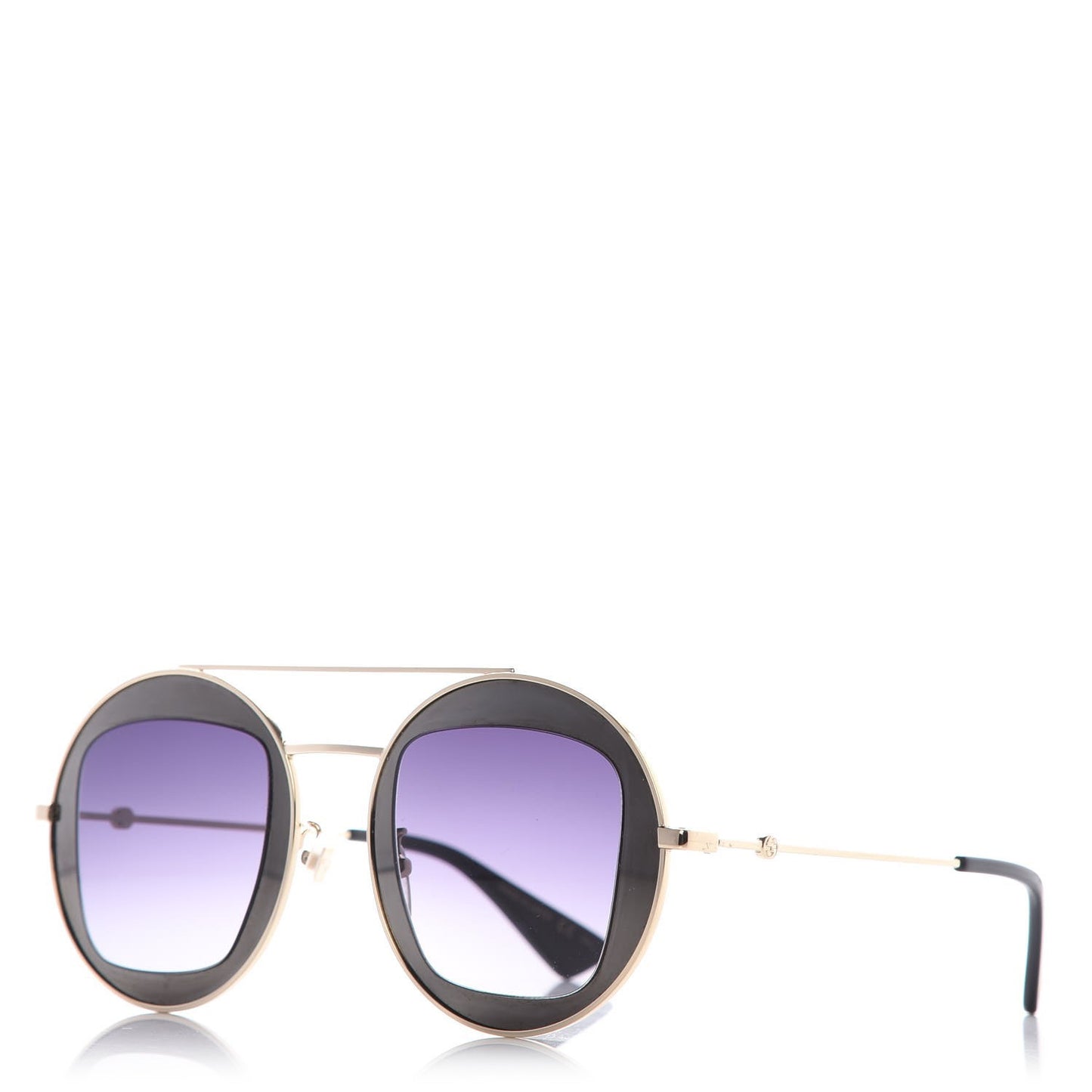 Round Frame Sylvie Web Sunglasses GG0105S Black