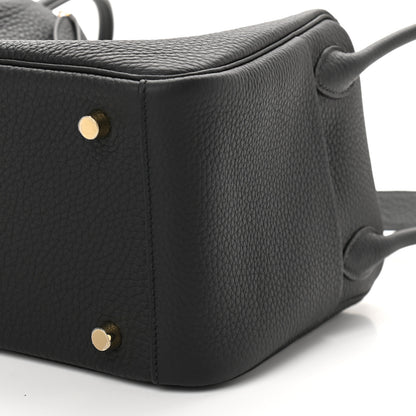 Hermes Taurillon Clemence Lindy 26 Black 9 of 9