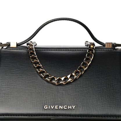 Givenchy Textured Calfskin Mini Pandora Box Chain Crossbody Bag Black 9 of 11