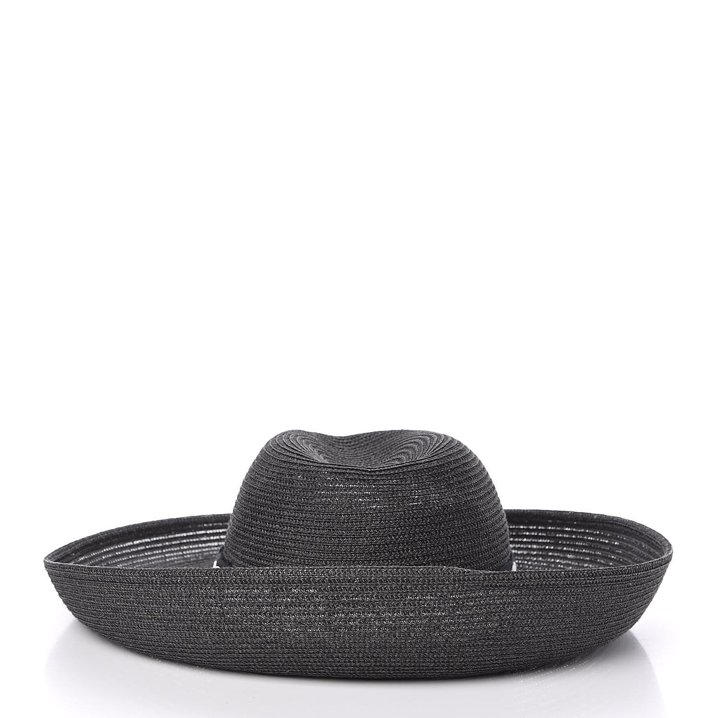 Straw Mexican Daytime Roses Hat Black