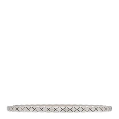 Chanel 18K White Gold Mini Coco Crush Bangle Bracelet L 1 of 3