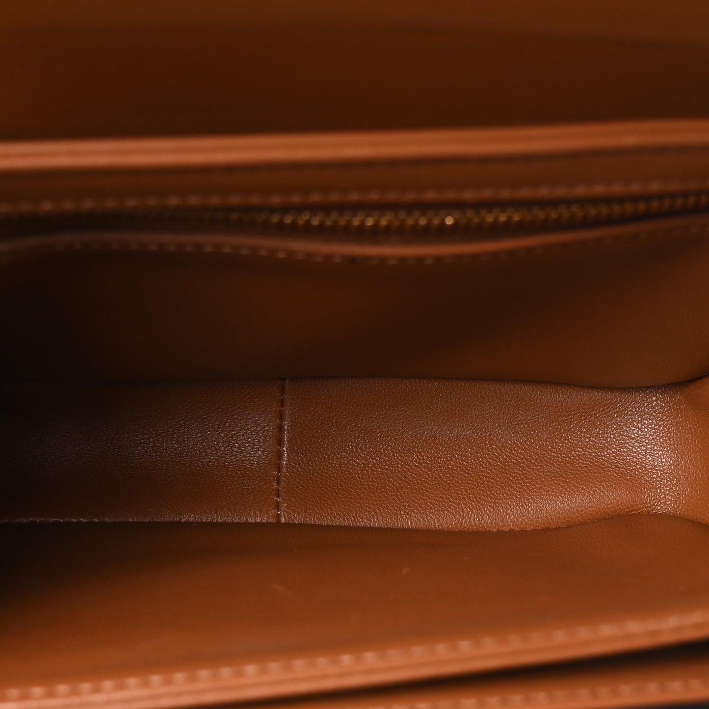 Calfskin Triomphe Canvas Teen Triomphe Bag Tan