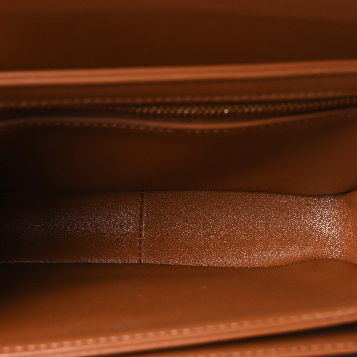 Celine Calfskin Triomphe Canvas Teen Triomphe Bag Tan 5 of 10