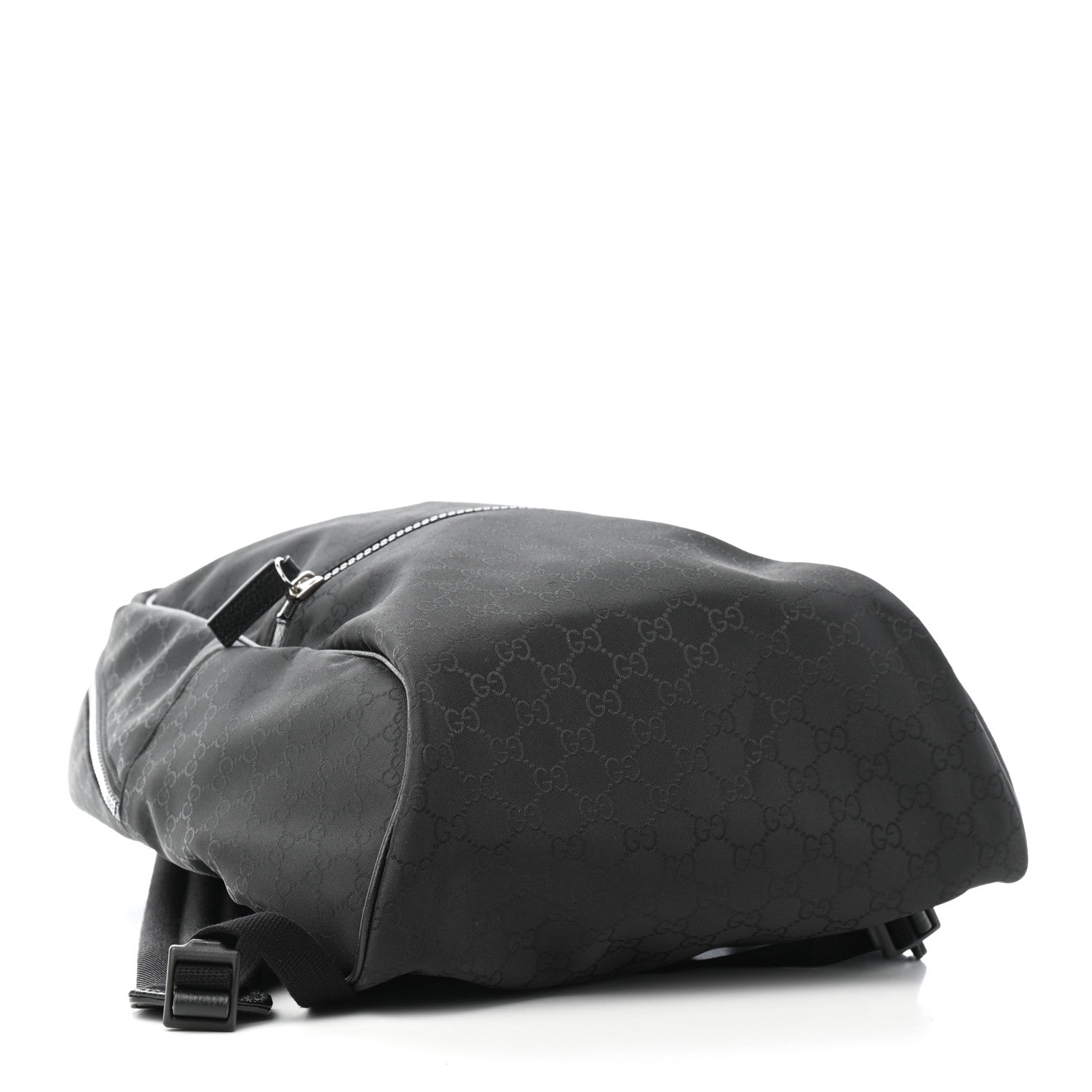 Gucci Nylon Monogram Slim Backpack Black 3 of 5