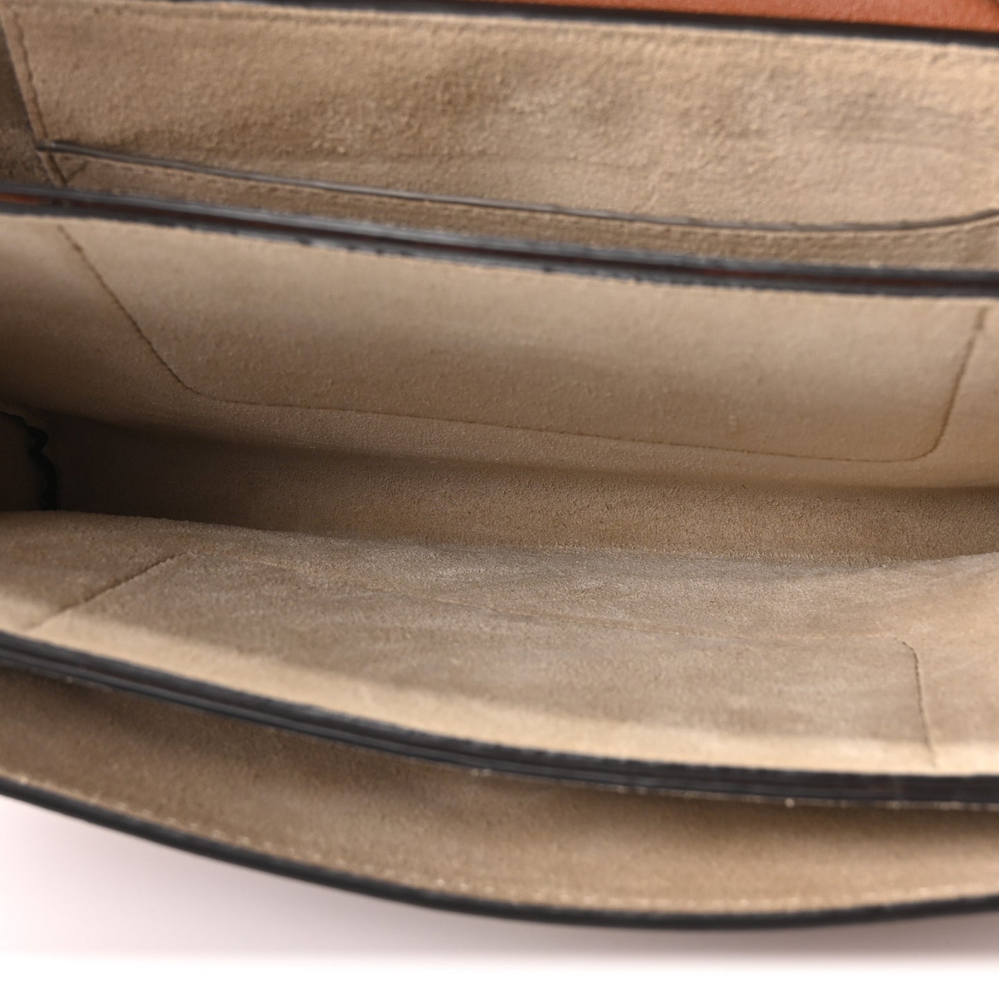 Suede Calfskin Small Faye Shoulder Bag Tobacco