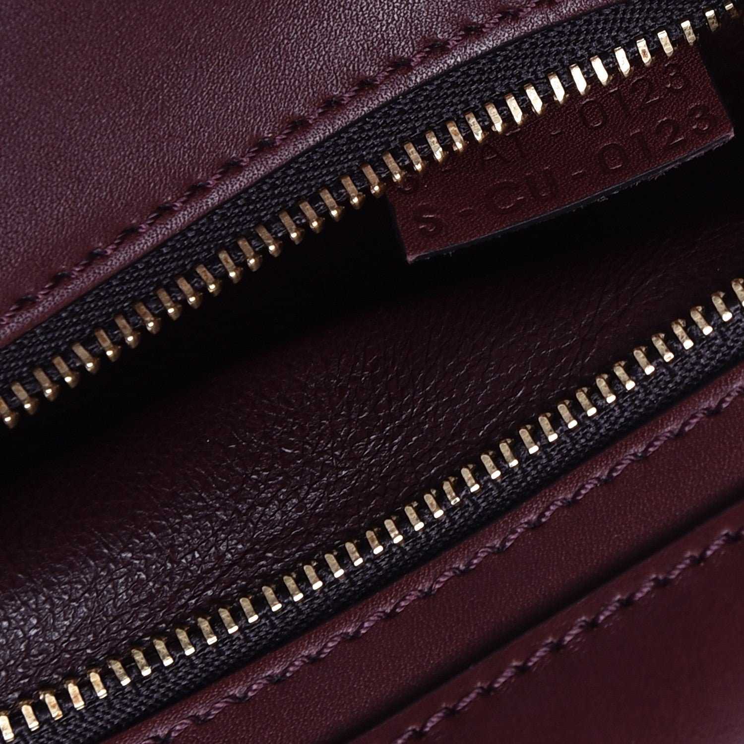 Celine Smooth Calfskin Suede Medium Trapeze Burgundy 8 of 12