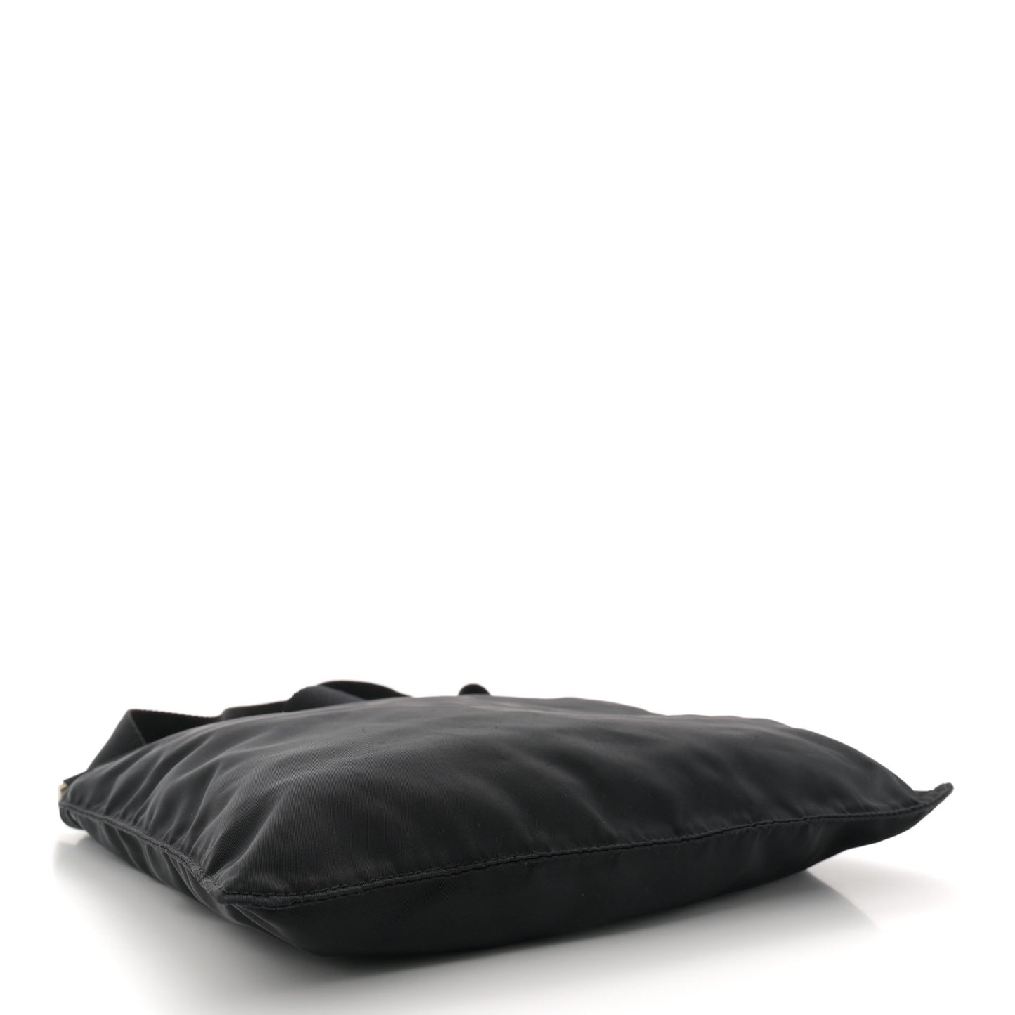 Nylon Vela Flat Messenger Bag Black