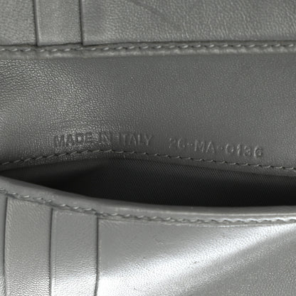 Christian Dior Grained Calfskin Cannage Diorama Elancee Wallet Grey 7 of 8
