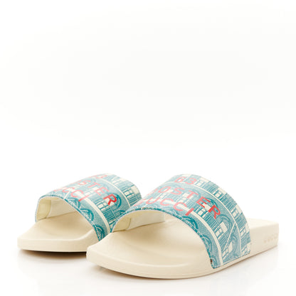 Gucci Rubber Apollo Slide Sandals 36 Antique White 4 of 10