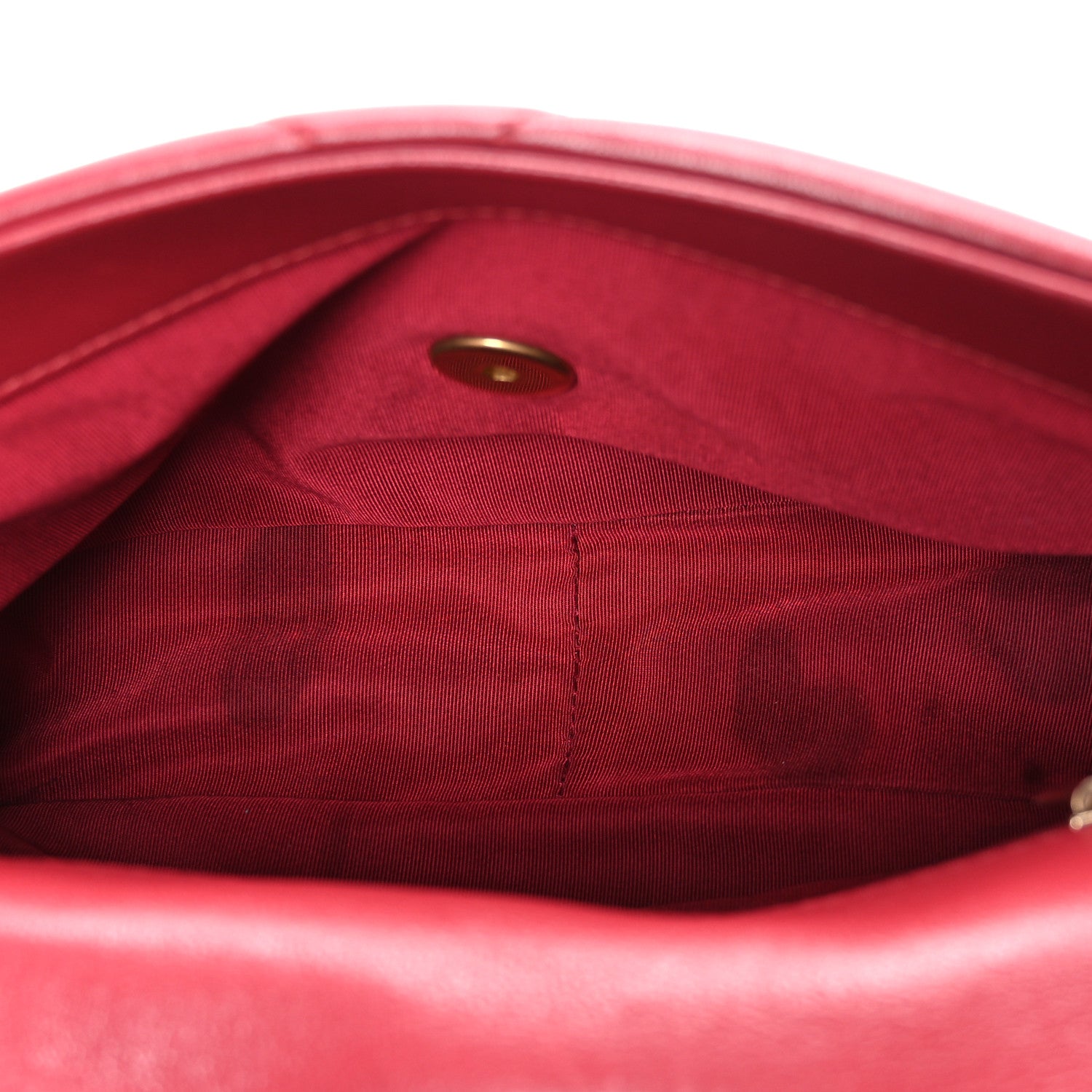 Chanel Goatskin Quilted Medium Chanel 19 Flap Red 5 of 10