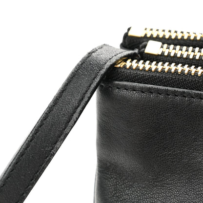 Celine Lambskin Small Trio Crossbody Bag Black 12 of 14