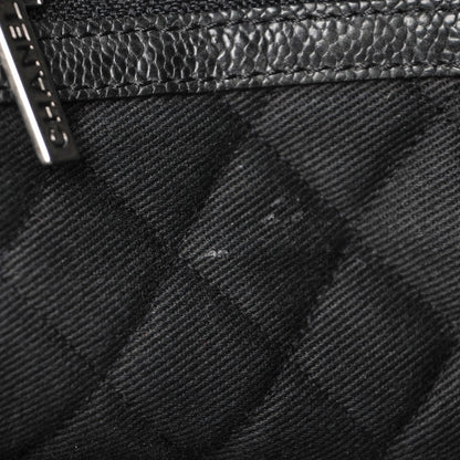 Chanel Distressed Caviar Outdoor Tote Black 8 of 16