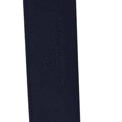 Gucci Moon Calfskin Interlocking G 37mm Belt 85 34 Cobalt Blue 3 of 4