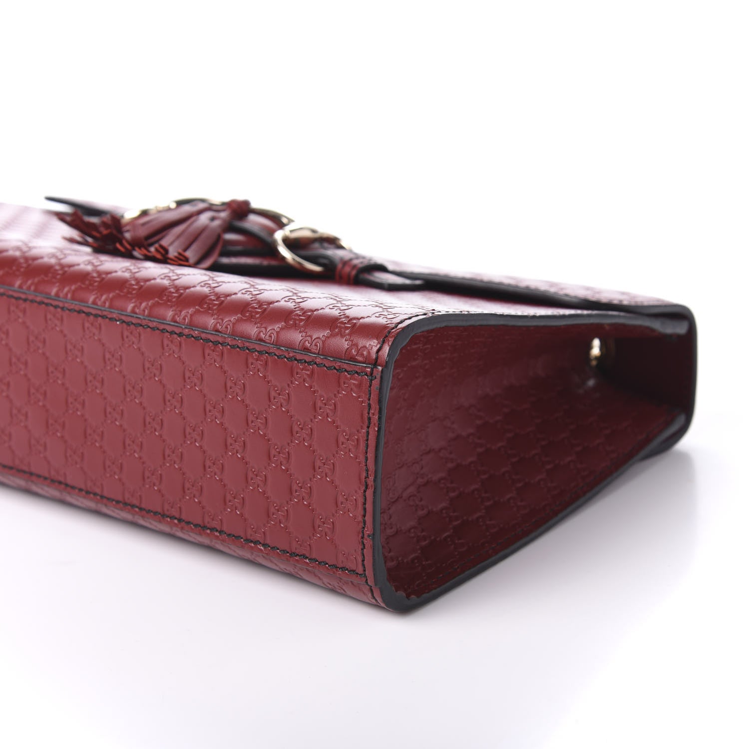 Gucci Microguccissima Medium Emily Chain Shoulder Bag Red 7 of 10