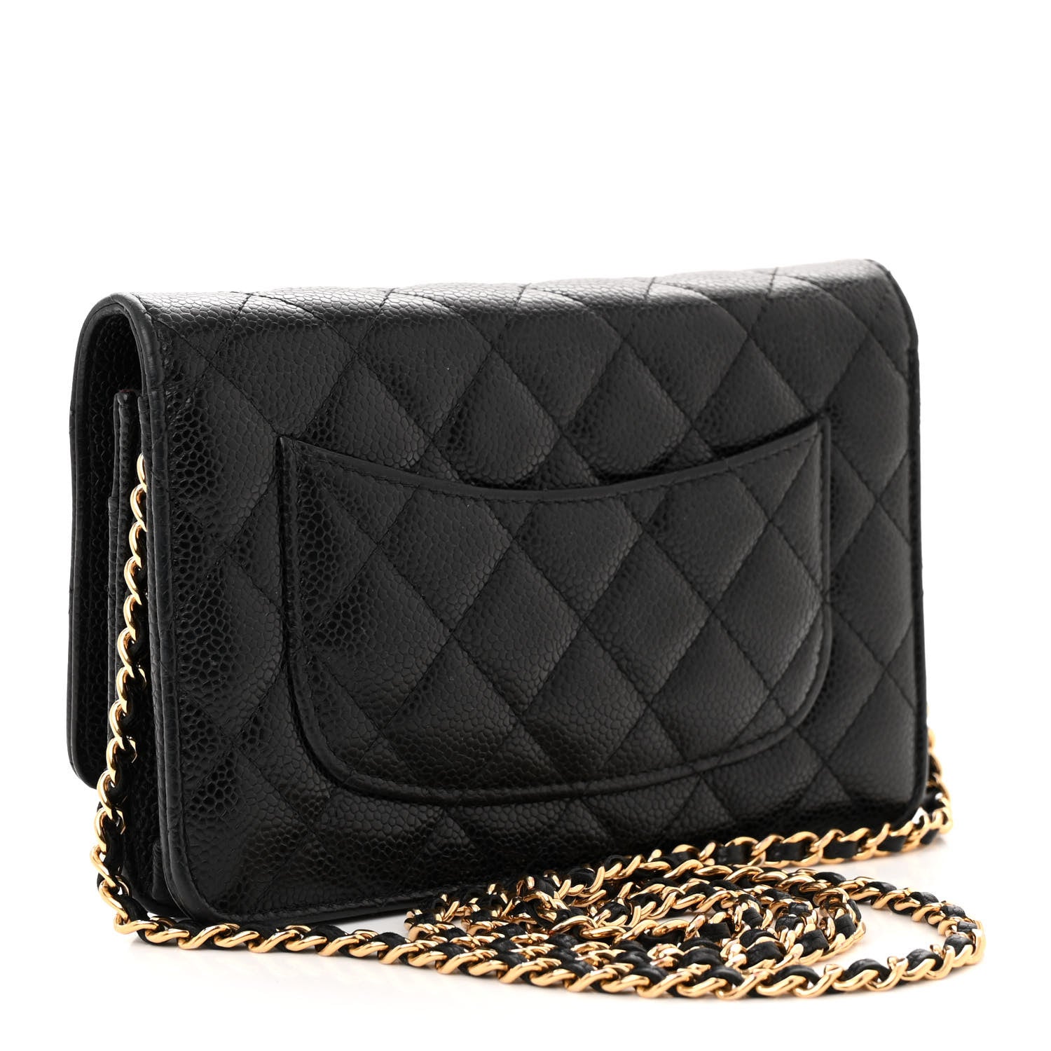 Chanel Caviar Quilted Wallet on Chain WOC Black 3 of 12