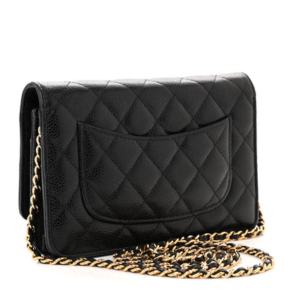 Chanel Caviar Quilted Wallet on Chain WOC Black 3 of 12