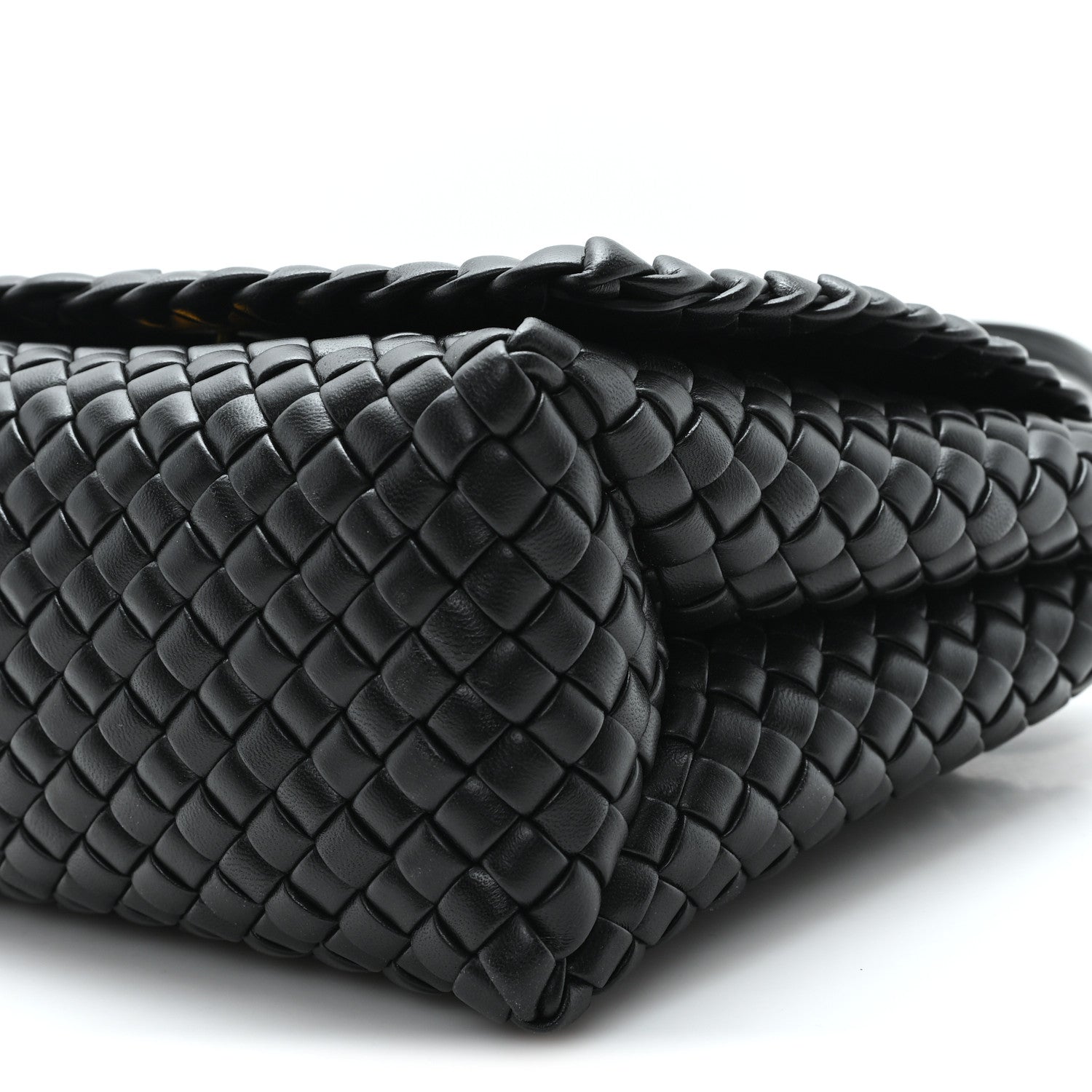 Bottega Veneta Nappa Intrecciato Patti Top Handle Bag Black 10 of 10