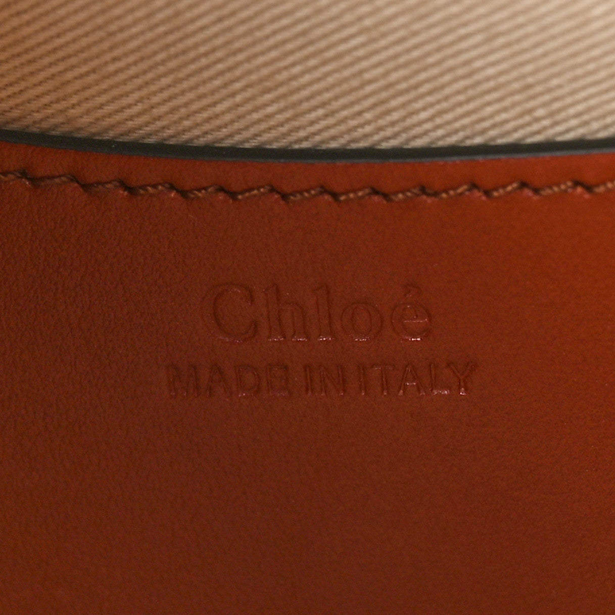 Calfskin Small Tess Bag Sepia Brown
