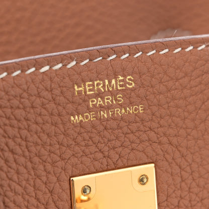 Hermes Togo Birkin 25 Gold 6 of 11