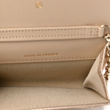 Chanel Metallic Lambskin Quilted Belt Bag Gold 5 of 12