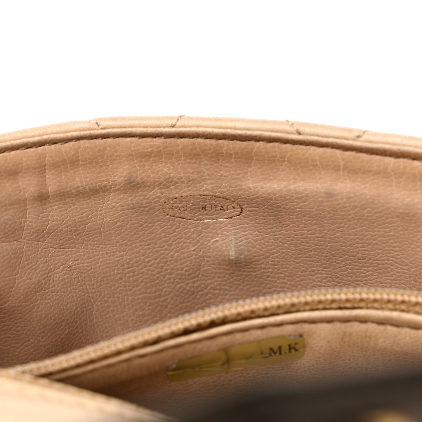 Lambskin Quilted Flap Waist Belt Bag 75 30 Beige