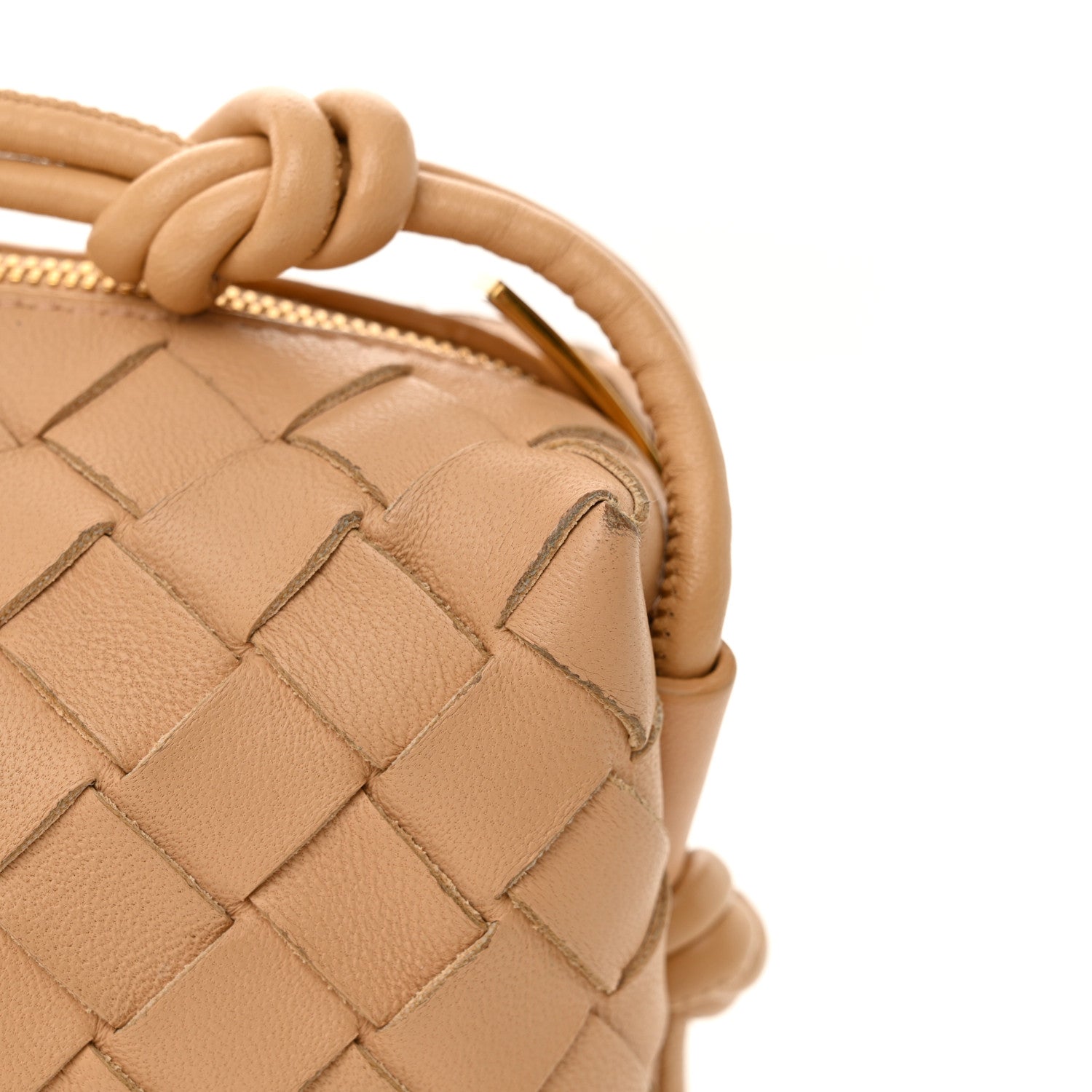 Bottega Veneta Nappa Intrecciato Mini Loop Camera Bag Almond 10 of 11