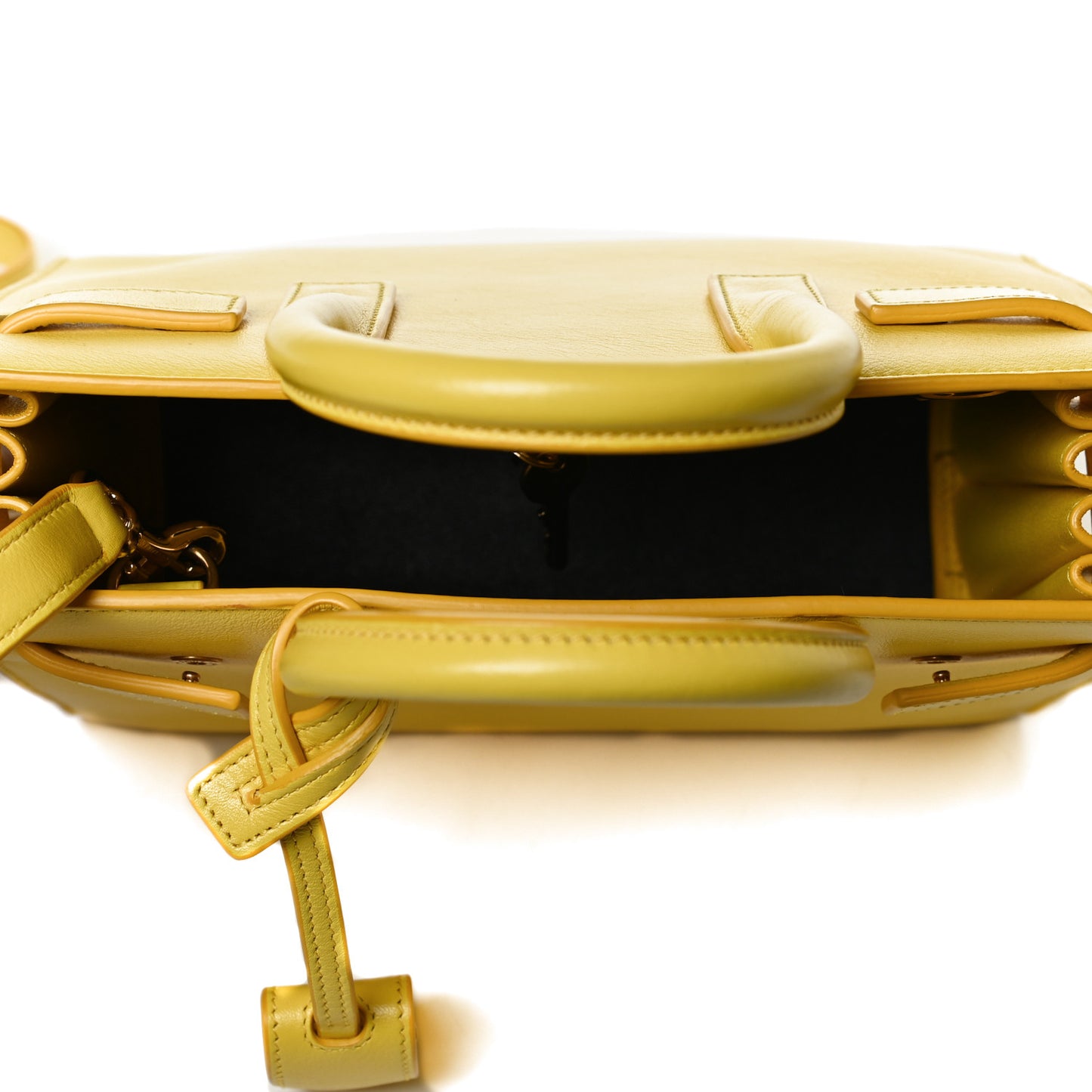 Calfskin Nano Sac De Jour Jaune