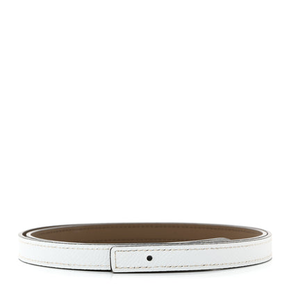 Hermes Epsom Swift 13mm Belt Strap 80 32 White Etoupe 1 of 8