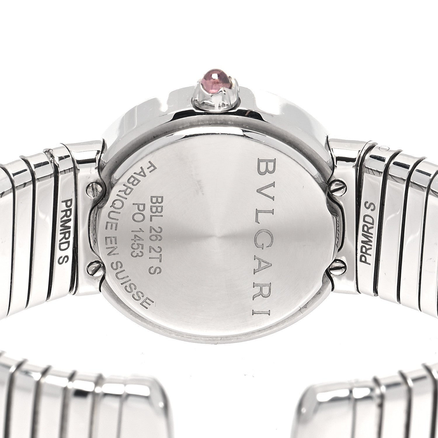 Bulgari Stainless Steel Diamond 26mm Tubogas Quartz Watch Black 4 of 5