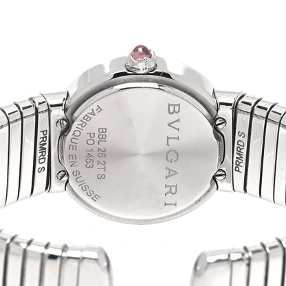 Bulgari Stainless Steel Diamond 26mm Tubogas Quartz Watch Black 4 of 5