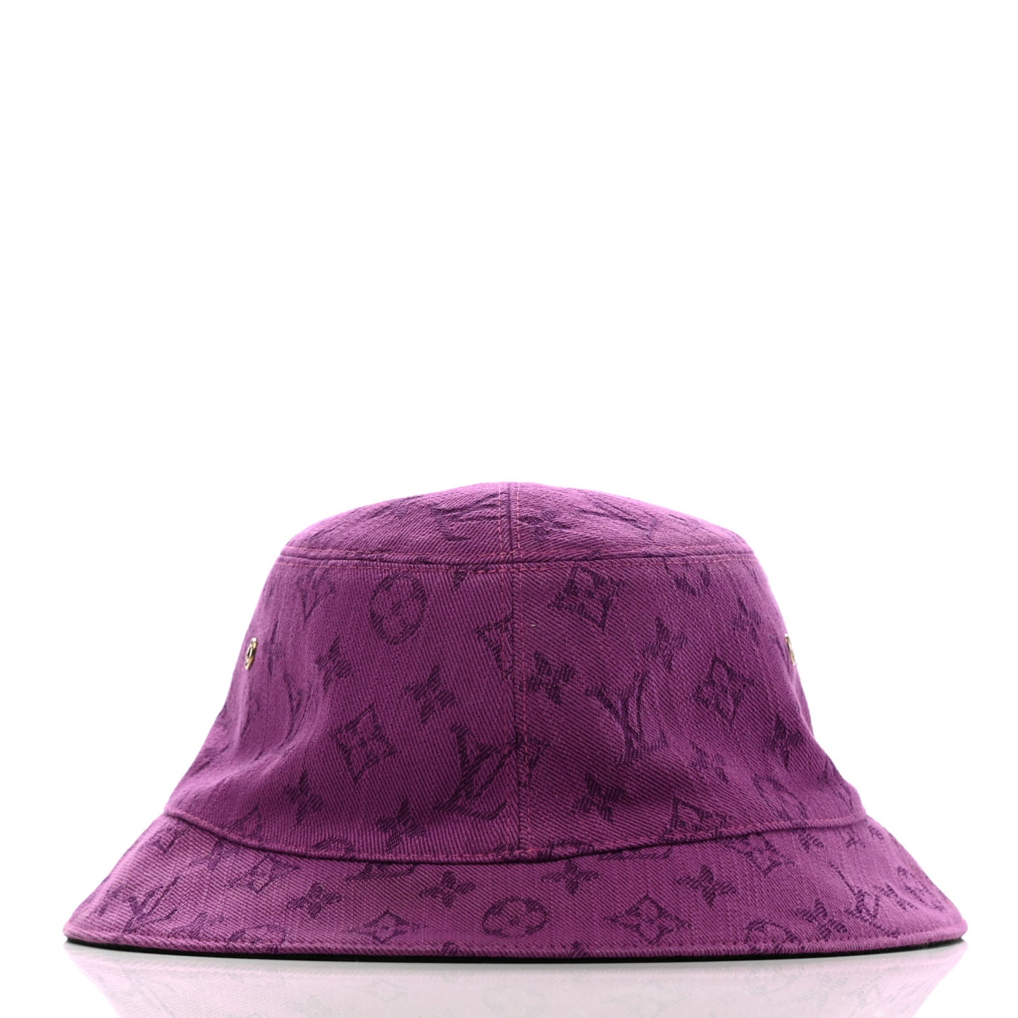 Monogram Denim Transformable Bob Bucket Hat M Purple