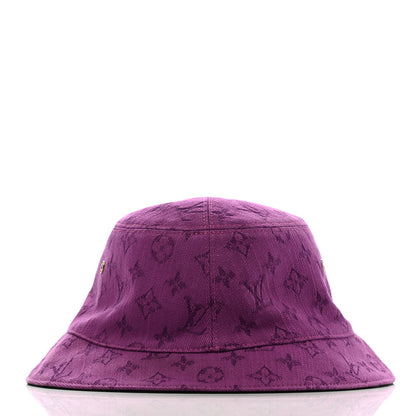 Louis Vuitton Monogram Denim Transformable Bob Bucket Hat M Purple 6 of 9