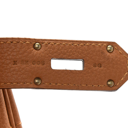 Hermes Togo HAC Travel Birkin 50 Caramel 7 of 11