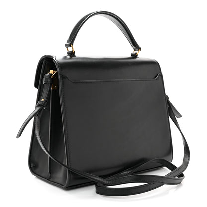 Saint Laurent SAINT LAURENT Smooth Calfskin Medium Classic Monogram Cassandra Top Handle Black Rouge Legion 2 of 9