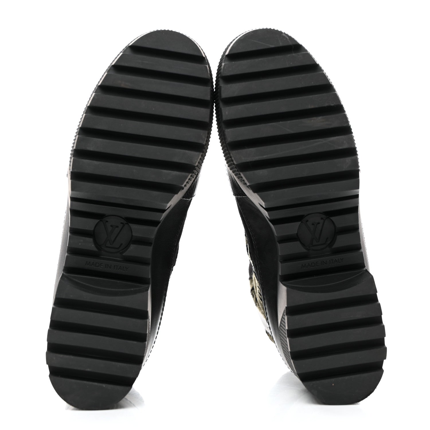 Louis Vuitton Velvet Calfskin Monogram Laureate Platform Desert Boots 37 Black Green 10 of 18