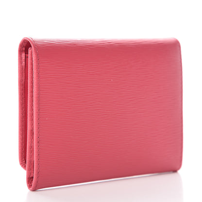 Prada Vitello Move Tri-Fold Compact Wallet Peonia 3 of 8