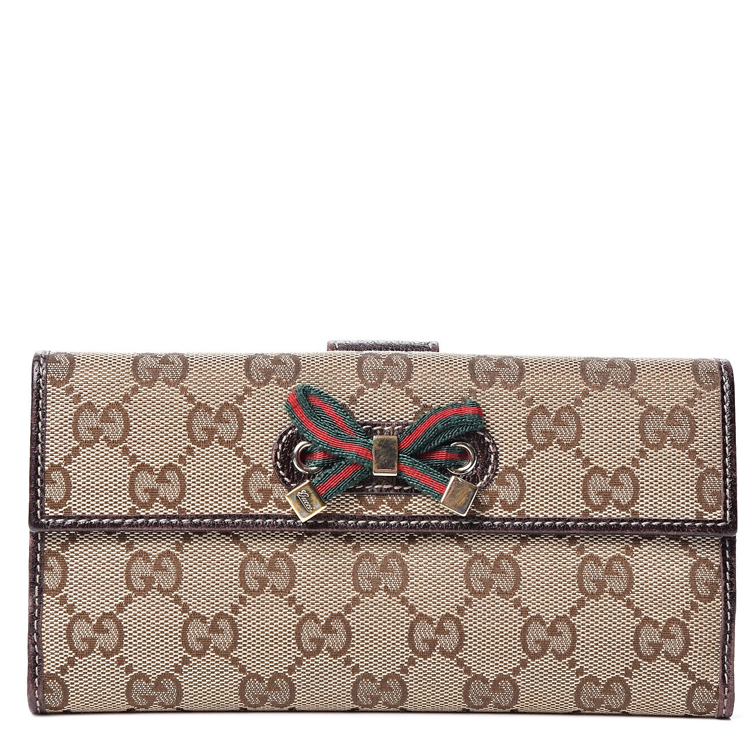 Gucci Monogram Princy Continental Wallet Brown 1 of 12