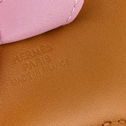 Hermes Milo Lambskin Grigri Rodeo Horse Bag Charm PM Sesame Mauve Sylvestre Craie 3 of 8