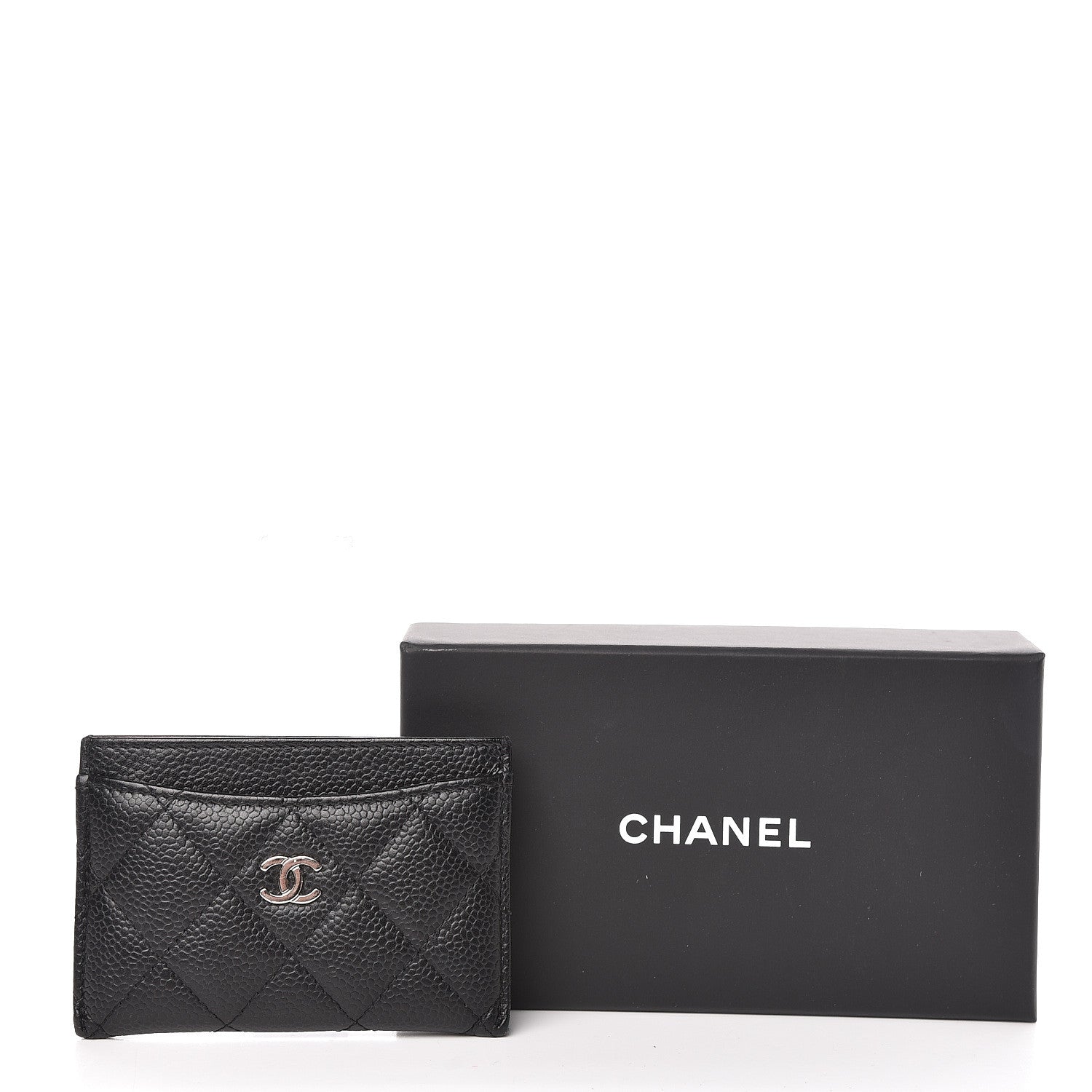 Chanel Caviar Quilted Card Holder Black 10 of 10