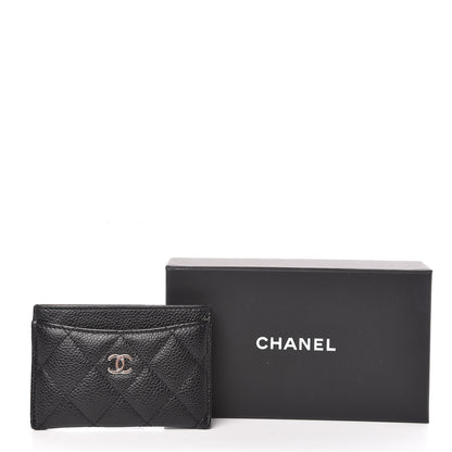 Chanel Caviar Quilted Card Holder Black 10 of 10