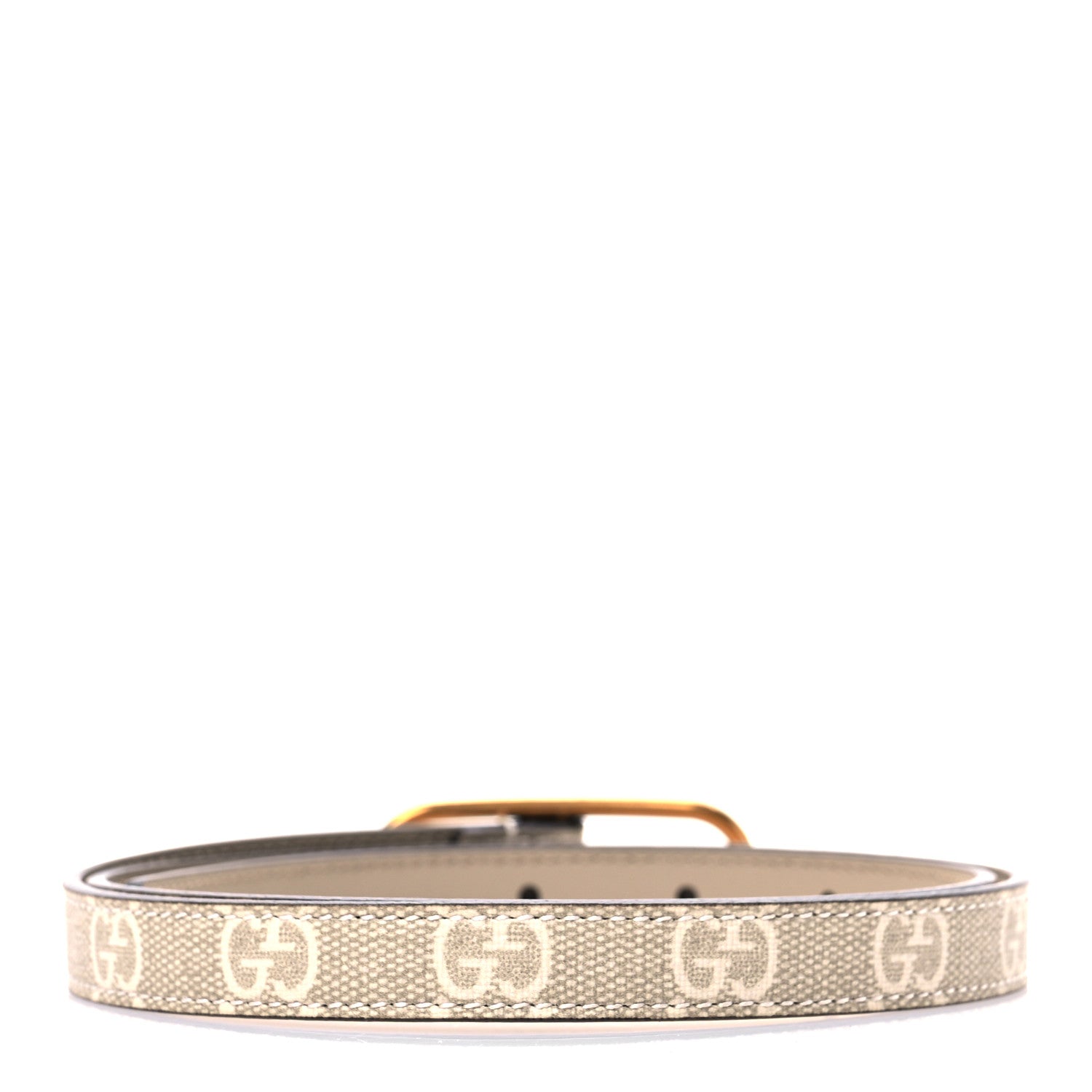 Gucci GG Supreme Monogram Jackie 1961 15mm Belt 80 32 Beige Brown 2 of 6