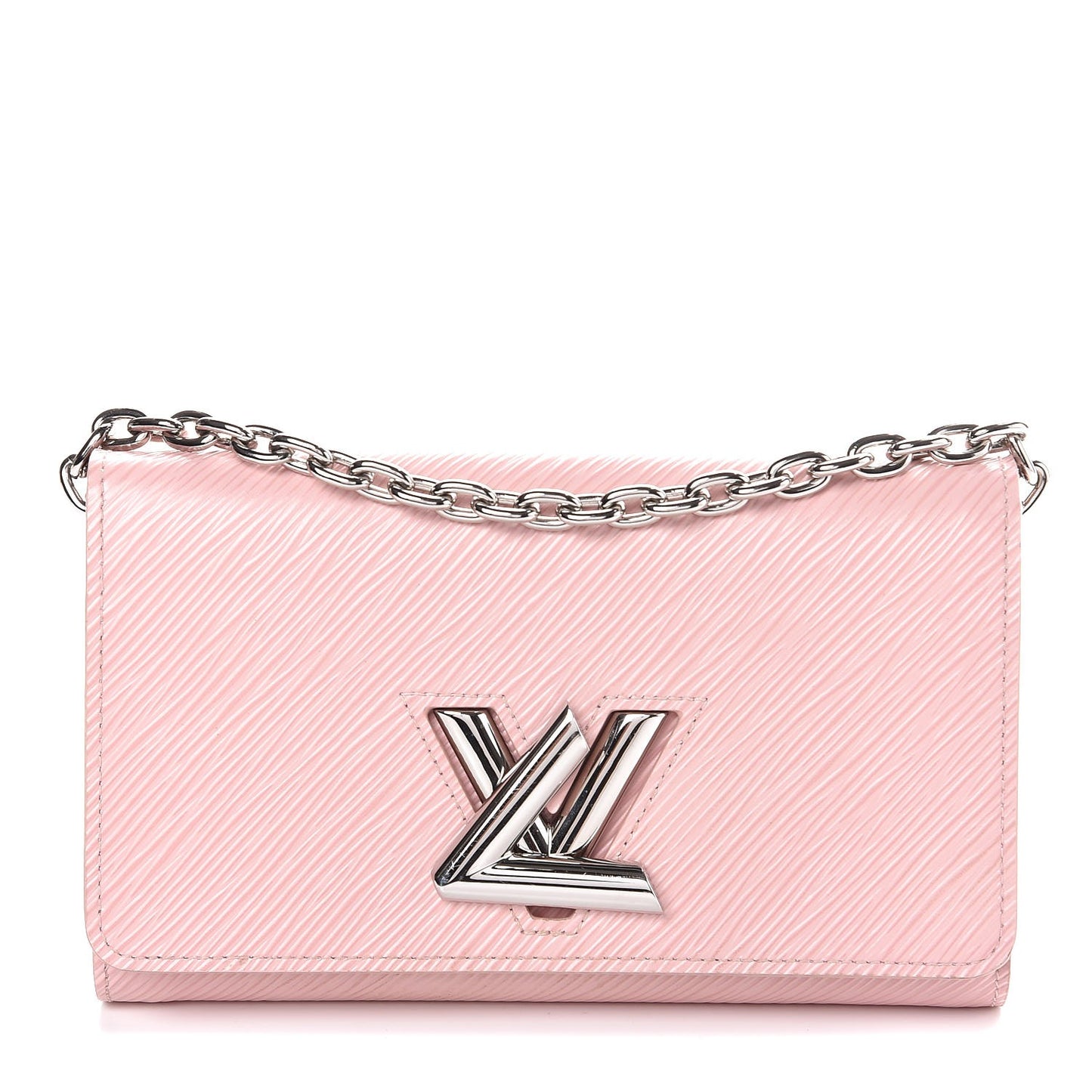 Epi Twist Chain Wallet Rose Ballerine