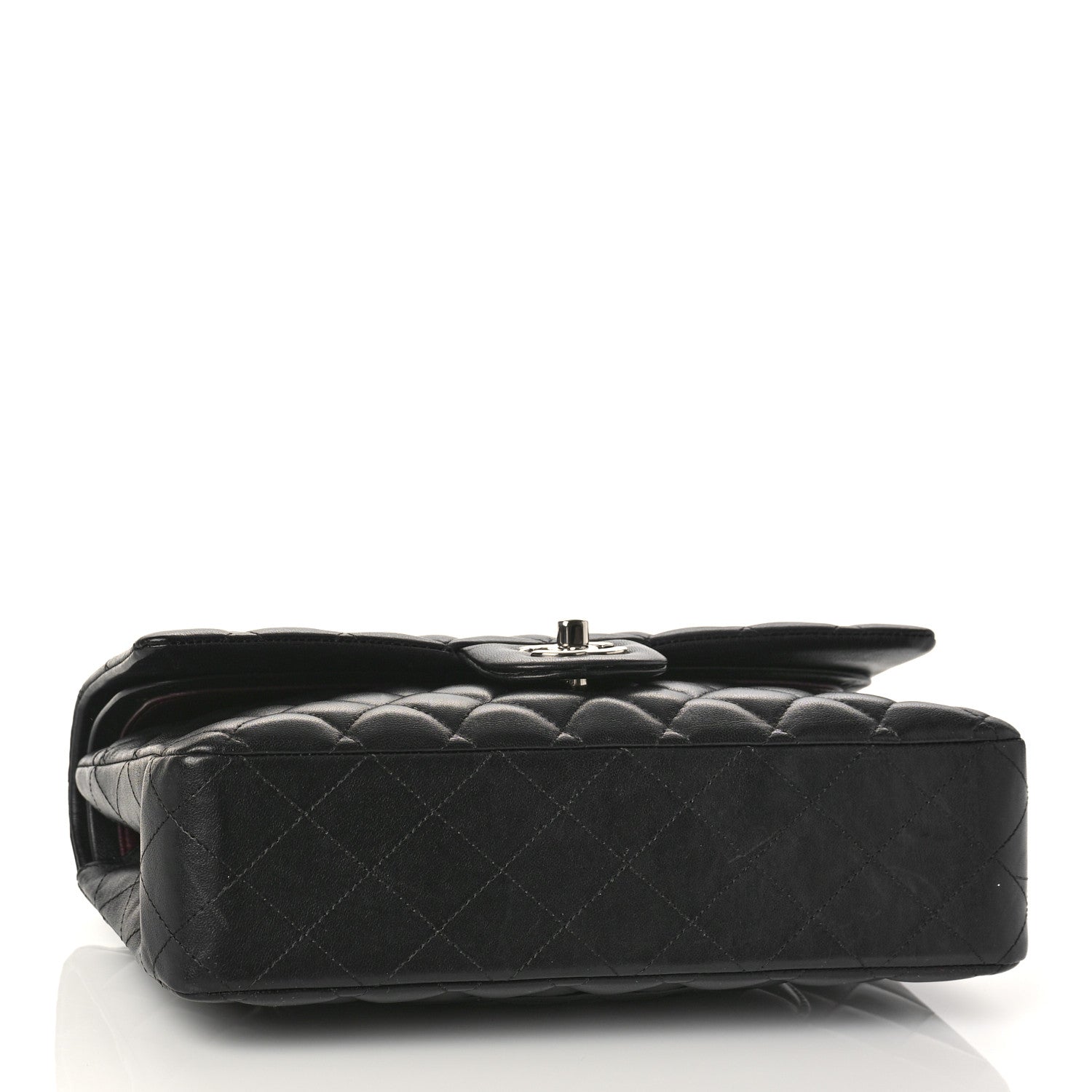 Chanel Lambskin Quilted Medium Double Flap Black 4 of 14