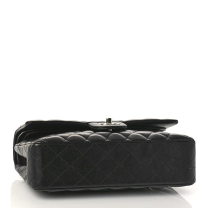 Chanel Lambskin Quilted Medium Double Flap Black 4 of 14