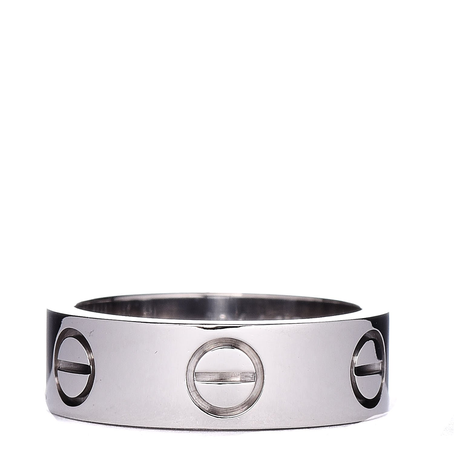 Cartier 18K White Gold 5.5mm LOVE Ring 48 4.5 1 of 4