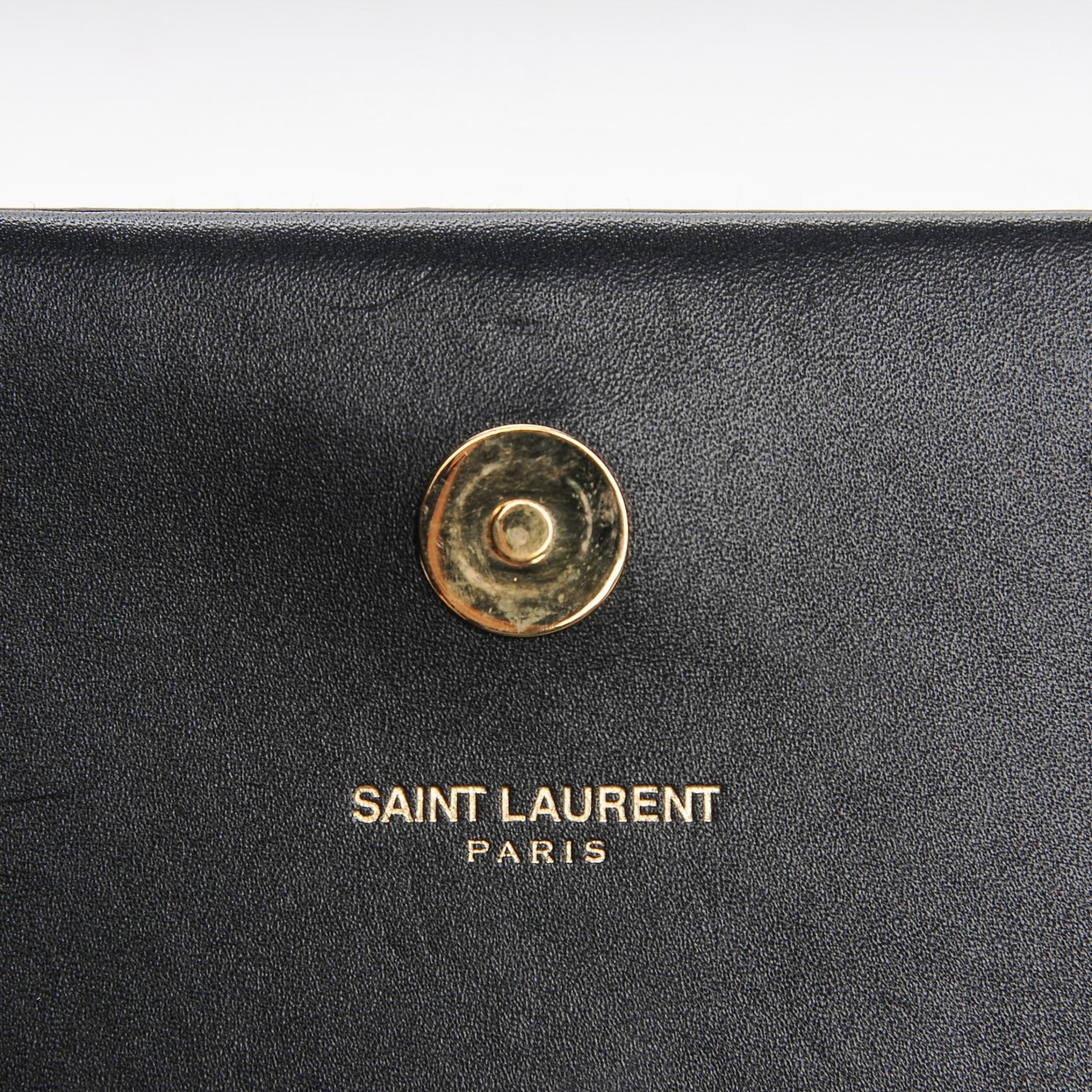 Calfskin Cassandre Tassel Clutch Black