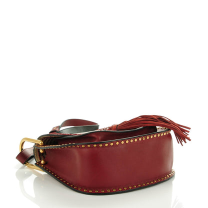 Chloe Calfskin Braided Small Hudson Shoulder Bag Sienna Red 4 of 7