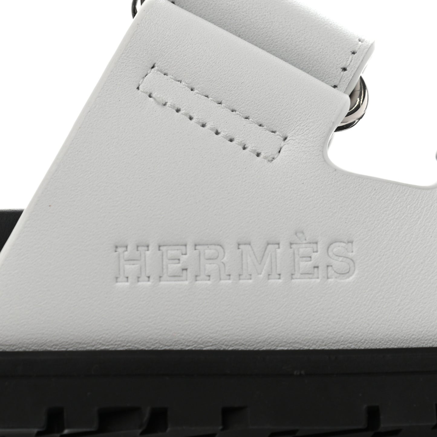 Calfskin Womens Chypre Sandals 36 White