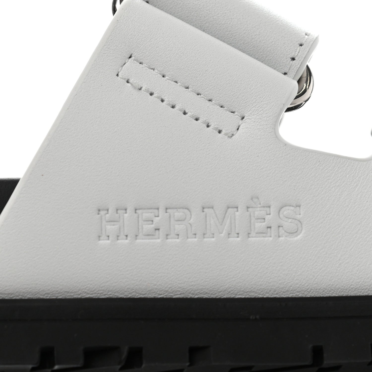 Hermes Calfskin Womens Chypre Sandals 36 White 8 of 13