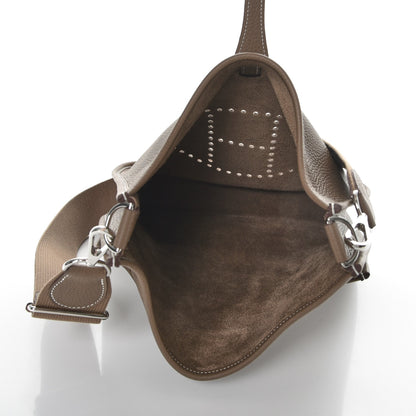 Hermes Taurillon Clemence Evelyne III PM Etoupe 5 of 8